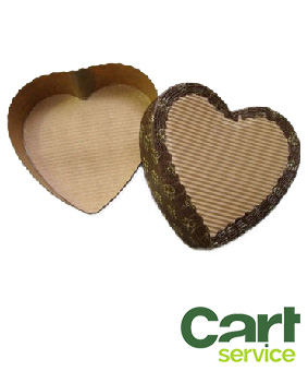Molde caja corazon 24,5x21,5x10cm - Papers Scrap